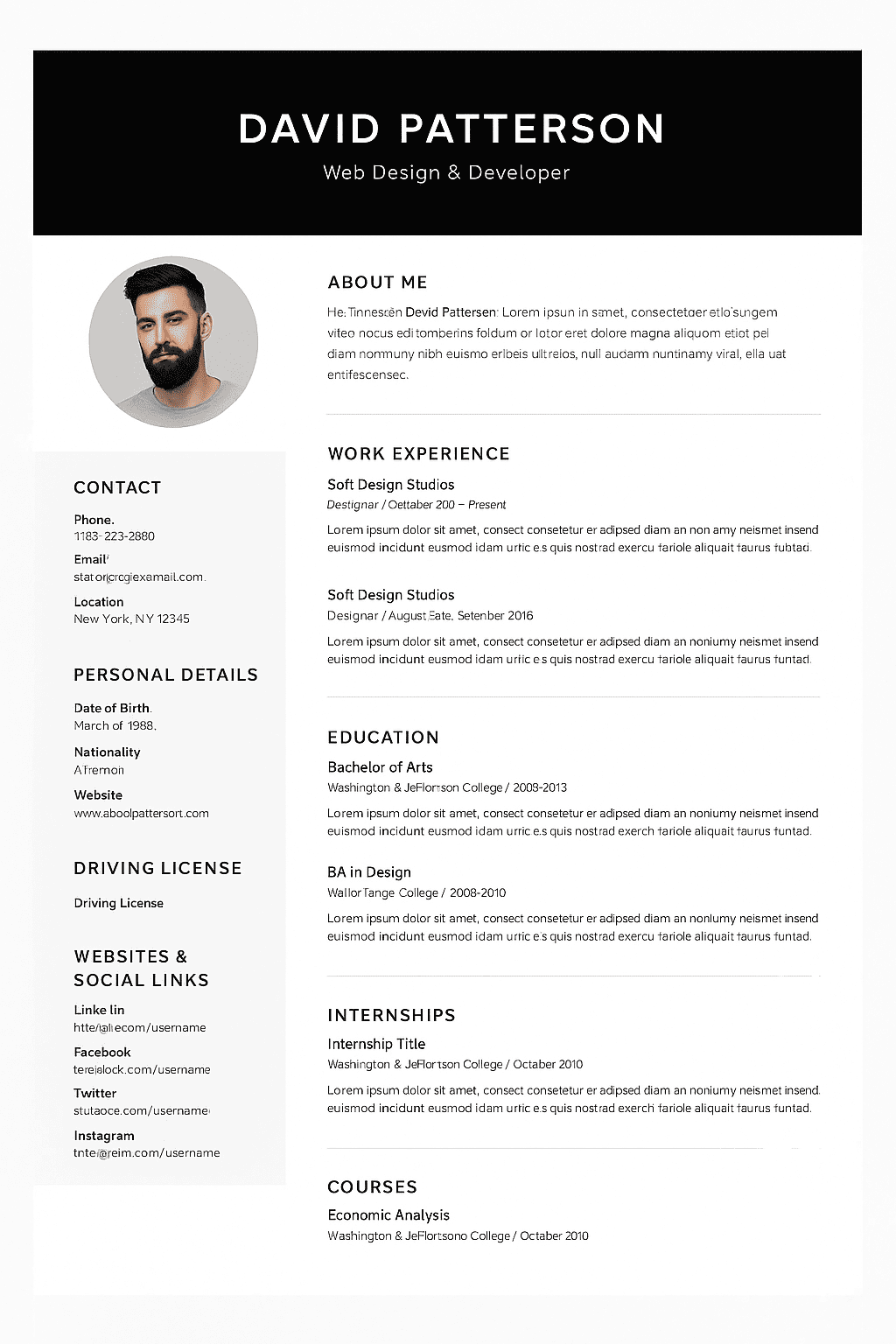 resume writing for web designer truecv